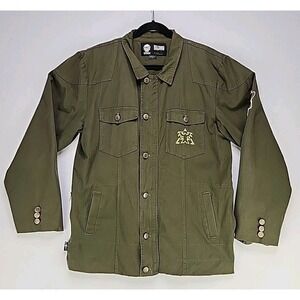 Starcraft 2 Terran War Machine Military Jacket Men's Large Green Jinx x Blizzard